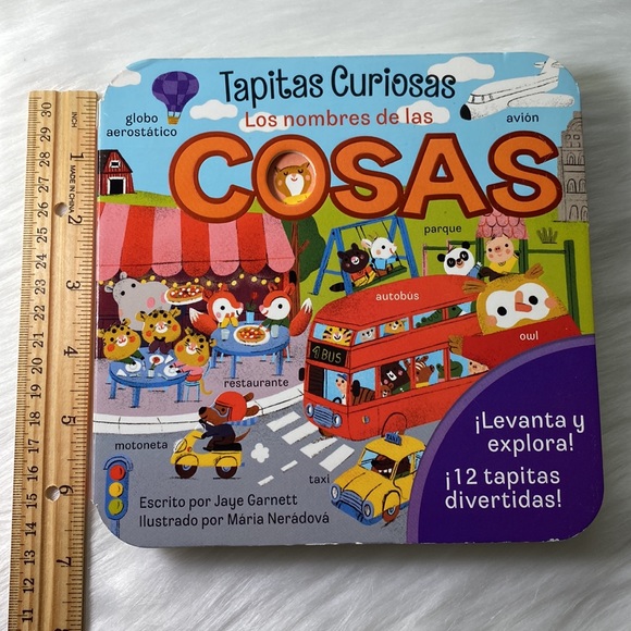 Baby/Toddler/Children Board Book in Spanish " Los Nombres de las Cosas" Tapitas - Picture 2 of 16